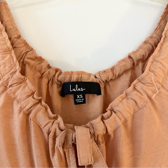 Lulu’s Tie Front Tiered Maxi Dress - Picture 6 of 9